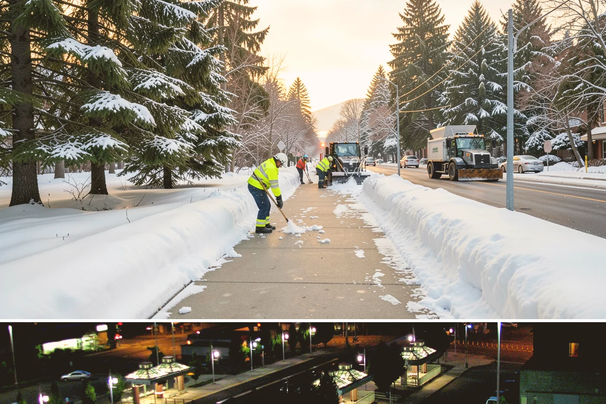 Parking Lot Snow Removal in Auburn, King County, WA - Schedule coverage from late fall through early spring when convergence-zone snow can hit the lowlands.
