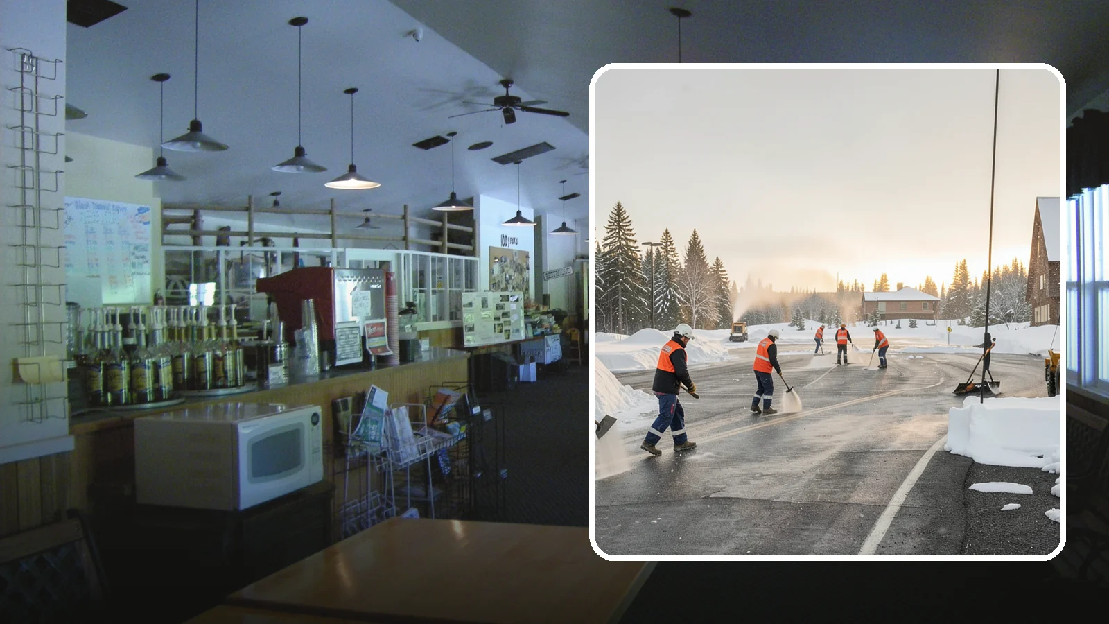 Parking Lot Snow Removal in Black Diamond, King County, WA - We handle the full cycle of clearing, treating, and hauling snow from commercial lots across Western Washington.