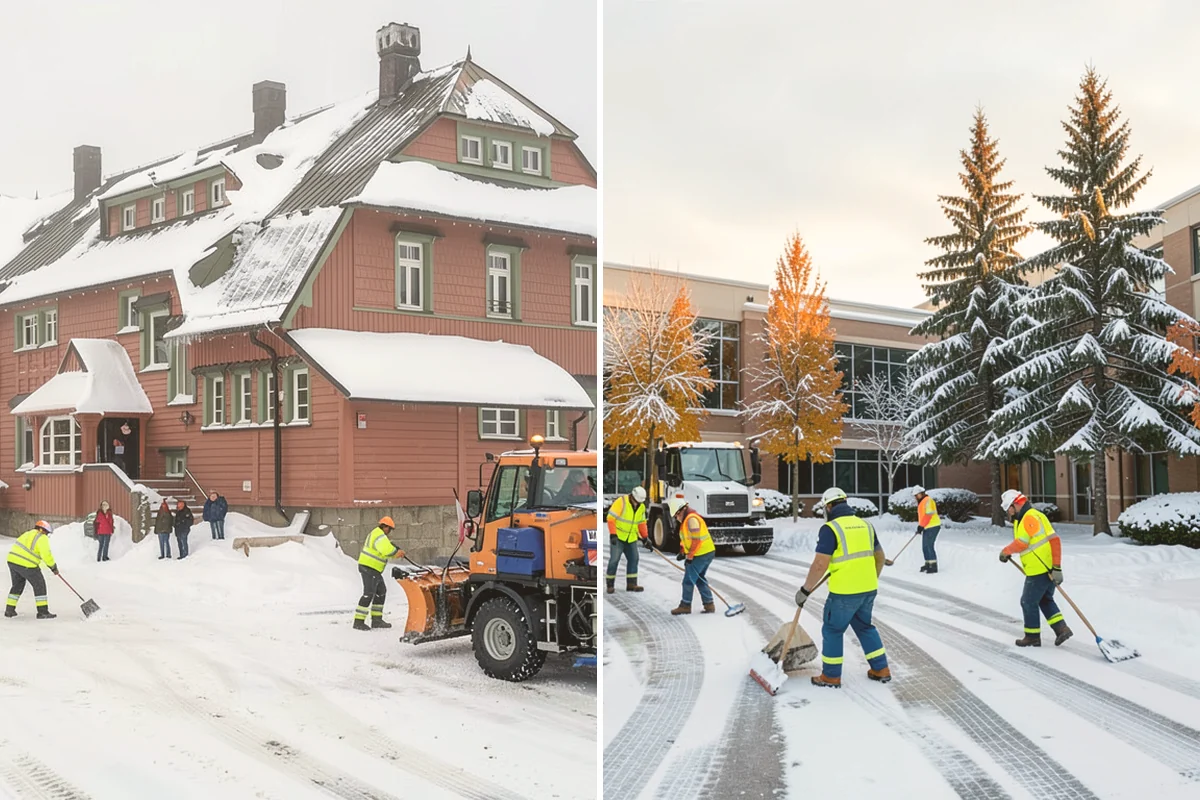 Parking Lot Snow Removal in Brier, Snohomish County, WA - We assess lot layout and problem areas before the season