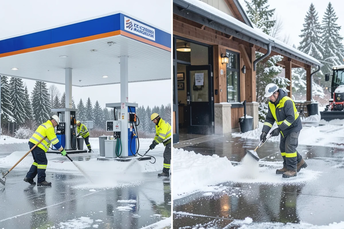 Parking Lot Snow Removal in Buckley, Pierce County, WA - We assess lot layout and problem areas before the season