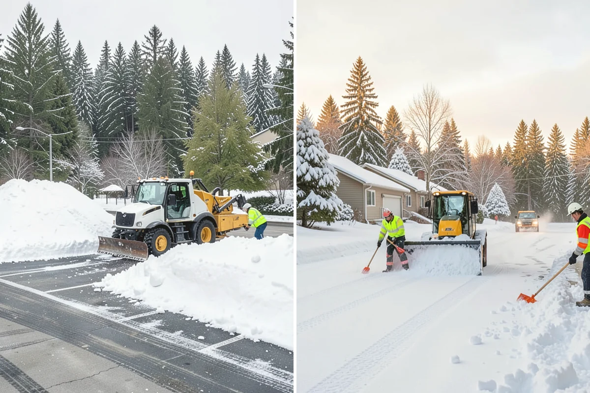 Parking Lot Snow Removal in Burien, King County, WA - We assess lot layout and problem areas before the season