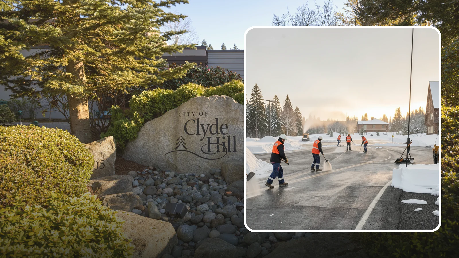 Parking Lot Snow Removal in Clyde Hill, King County, WA - We handle the full cycle of clearing, treating, and hauling snow from commercial lots across Western Washington.