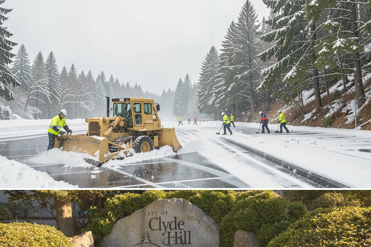Parking Lot Snow Removal in Clyde Hill, King County, WA - Schedule coverage from late fall through early spring when convergence-zone snow can hit the lowlands.