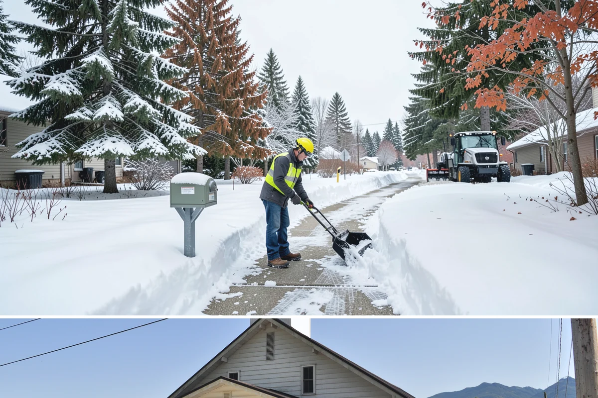 Parking Lot Snow Removal in Concrete, Skagit County, WA - Schedule coverage from late fall through early spring when convergence-zone snow can hit the lowlands.