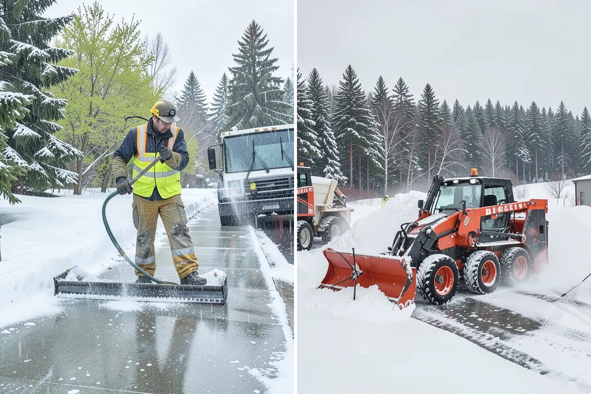 Parking Lot Snow Removal in Coupeville, Island County, WA - We assess lot layout and problem areas before the season