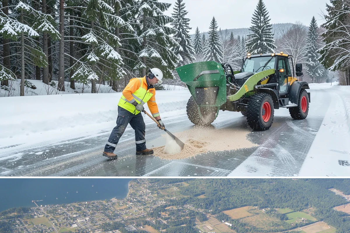 Parking Lot Snow Removal in Coupeville, Island County, WA - Schedule coverage from late fall through early spring when convergence-zone snow can hit the lowlands.