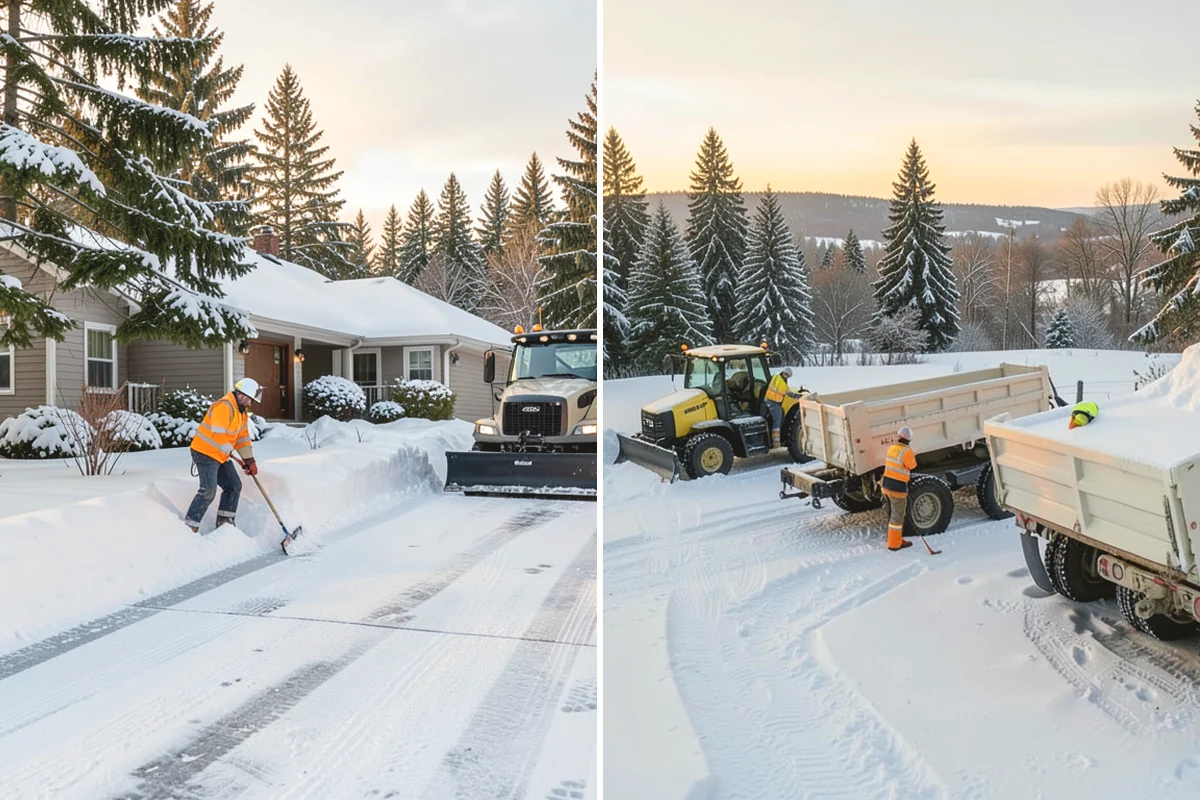 Parking Lot Snow Removal in Covington, King County, WA - We assess lot layout and problem areas before the season