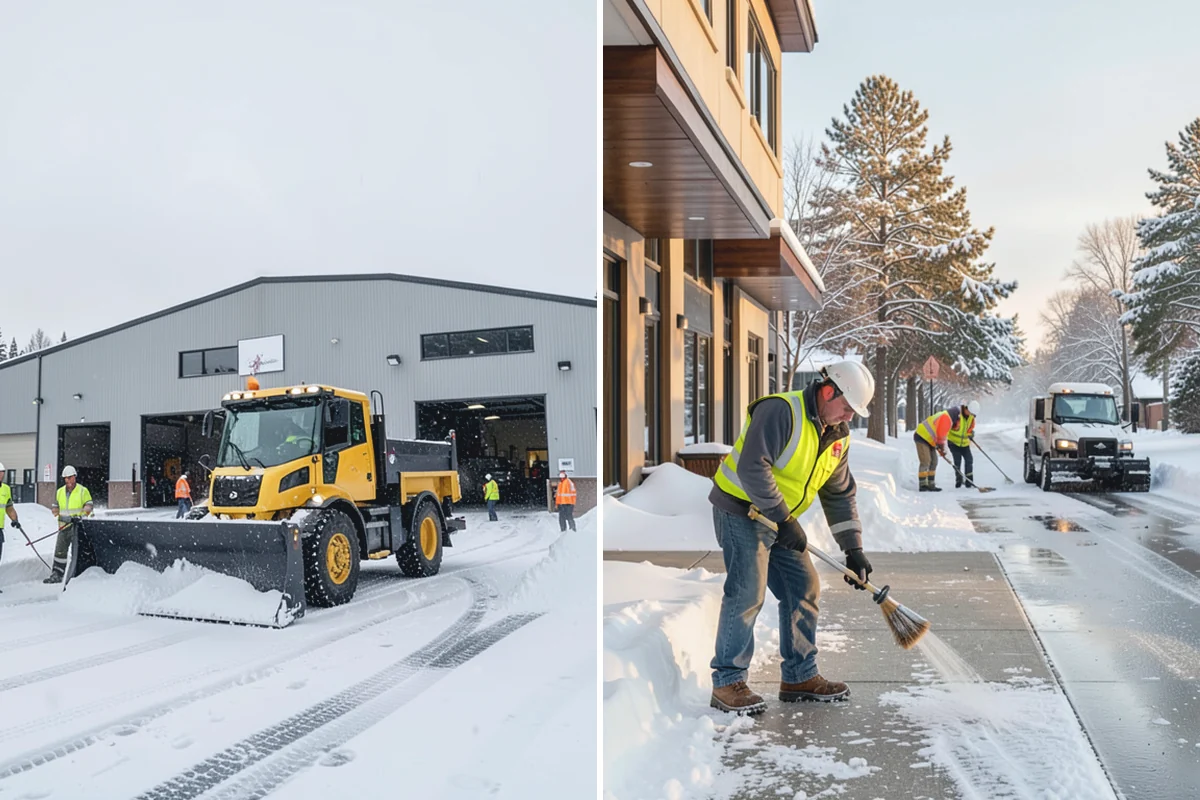 Parking Lot Snow Removal in Darrington, Snohomish County, WA - We assess lot layout and problem areas before the season