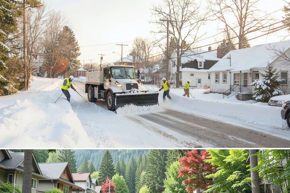 Parking Lot Snow Removal in Darrington, Snohomish County, WA - Schedule coverage from late fall through early spring when convergence-zone snow can hit the lowlands.