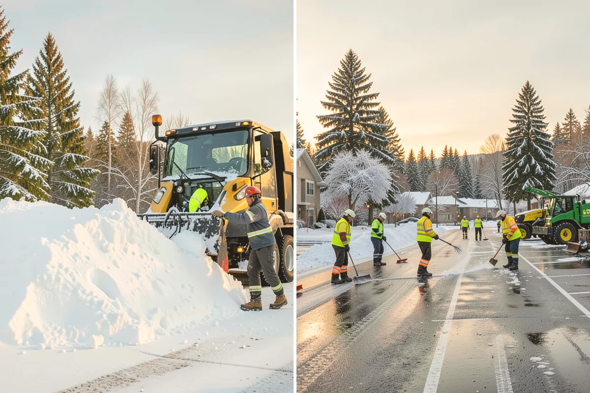 Parking Lot Snow Removal in Eatonville, Pierce County, WA - We assess lot layout and problem areas before the season
