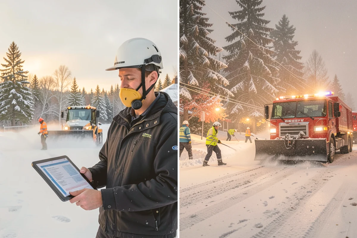 Parking Lot Snow Removal in Edmonds, Snohomish County, WA - We assess lot layout and problem areas before the season