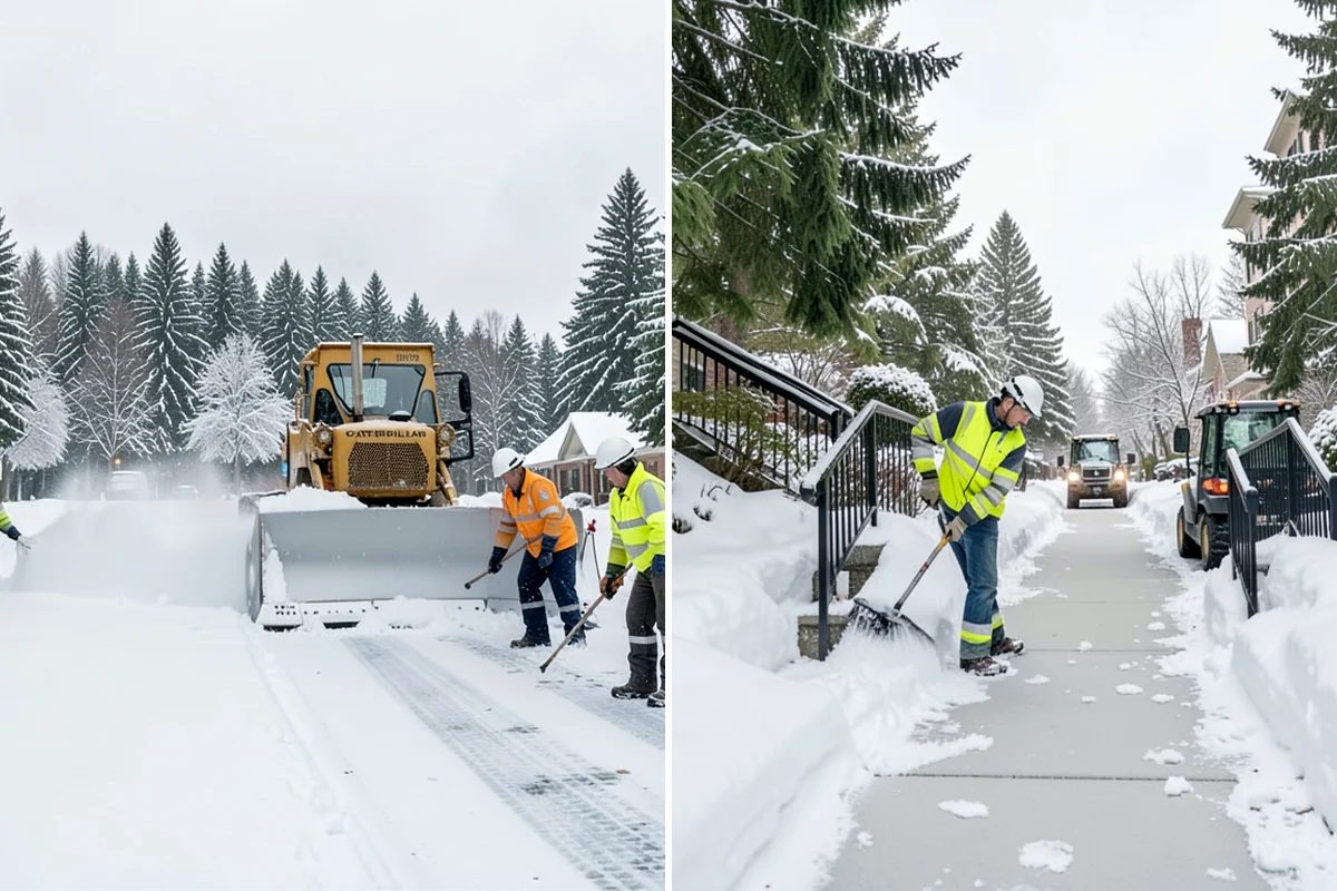 Parking Lot Snow Removal in Enumclaw, King County, WA - We assess lot layout and problem areas before the season