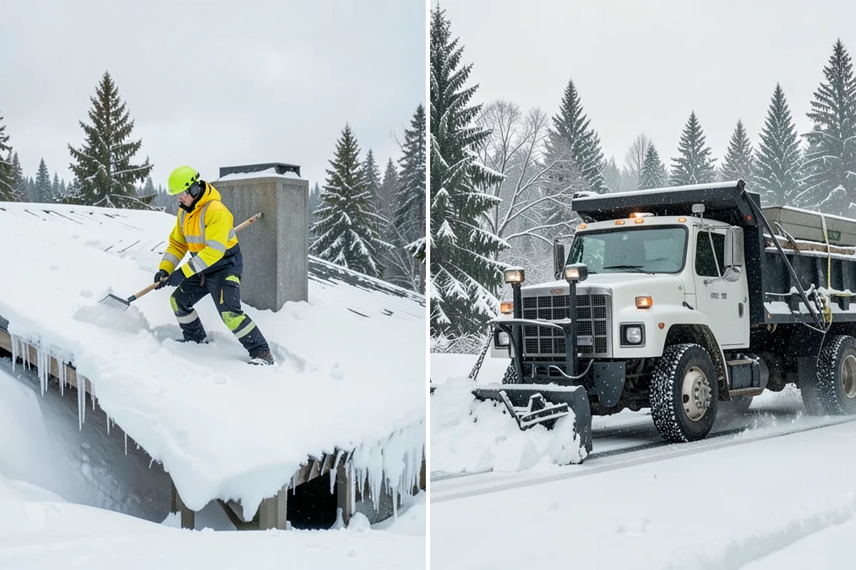 Parking Lot Snow Removal in Hunts Point, King County, WA - We assess lot layout and problem areas before the season
