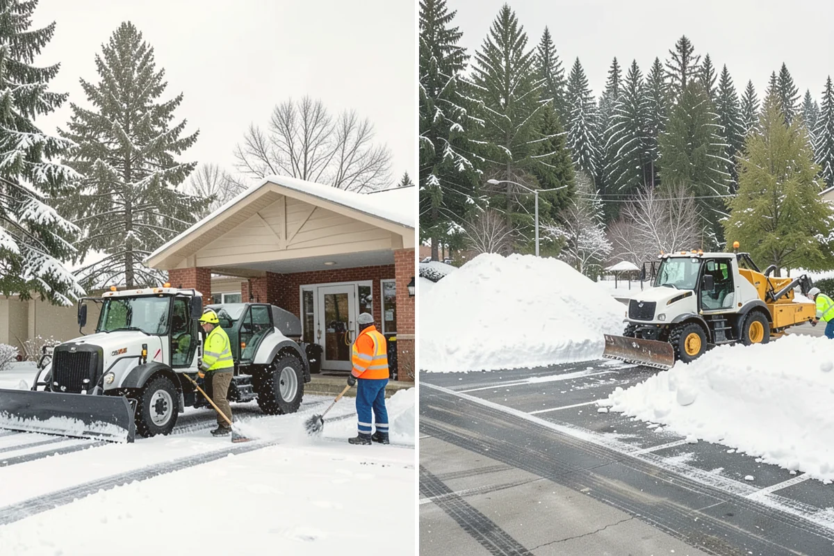 Parking Lot Snow Removal in Index, Snohomish County, WA - We assess lot layout and problem areas before the season