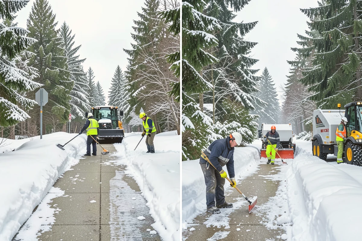 Parking Lot Snow Removal in Kent, King County, WA - We assess lot layout and problem areas before the season