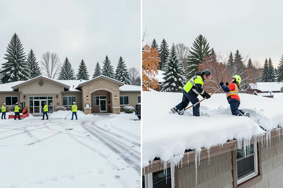 Parking Lot Snow Removal in Lakewood, Pierce County, WA - We assess lot layout and problem areas before the season