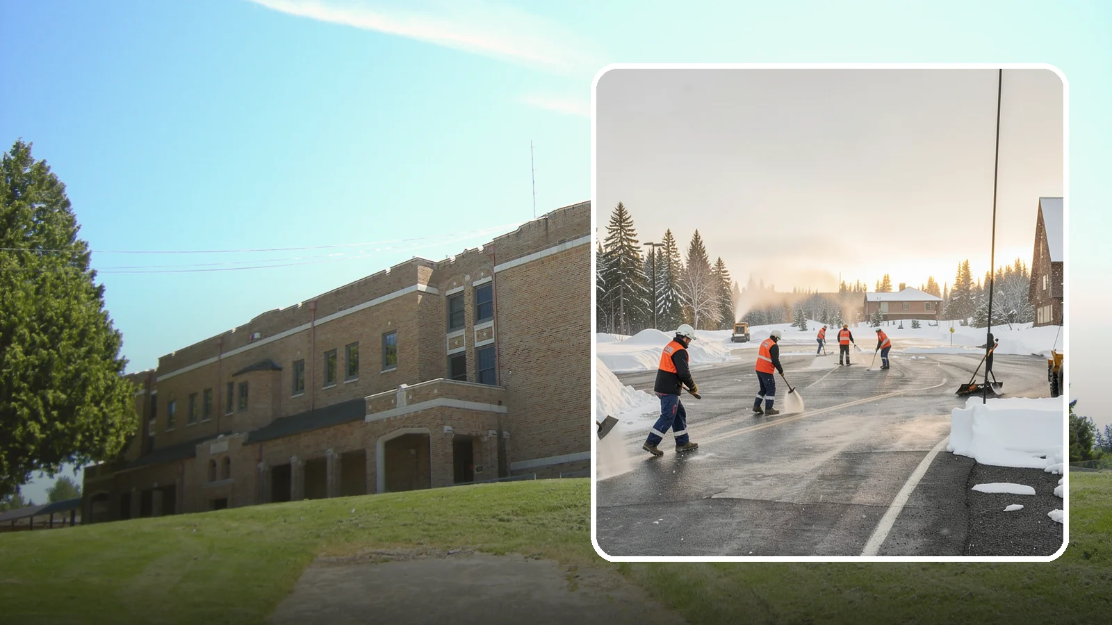 Parking Lot Snow Removal in Maple Valley, King County, WA - We handle the full cycle of clearing, treating, and hauling snow from commercial lots across Western Washington.