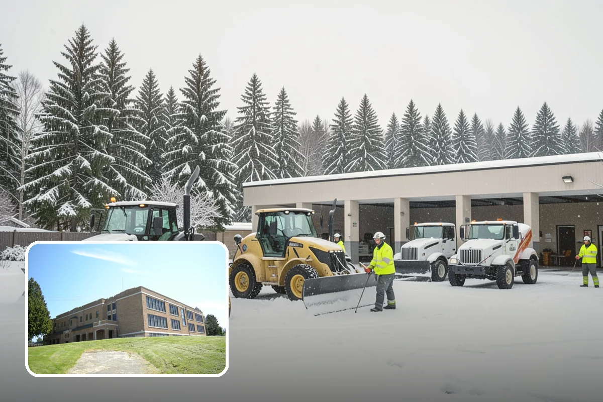 Parking Lot Snow Removal in Maple Valley, King County, WA - Complete surface coverage including tight corners