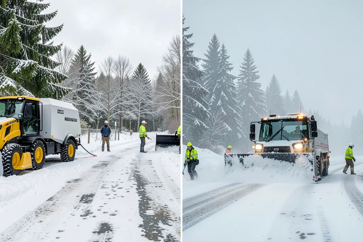 Parking Lot Snow Removal in Maple Valley, King County, WA - We assess lot layout and problem areas before the season