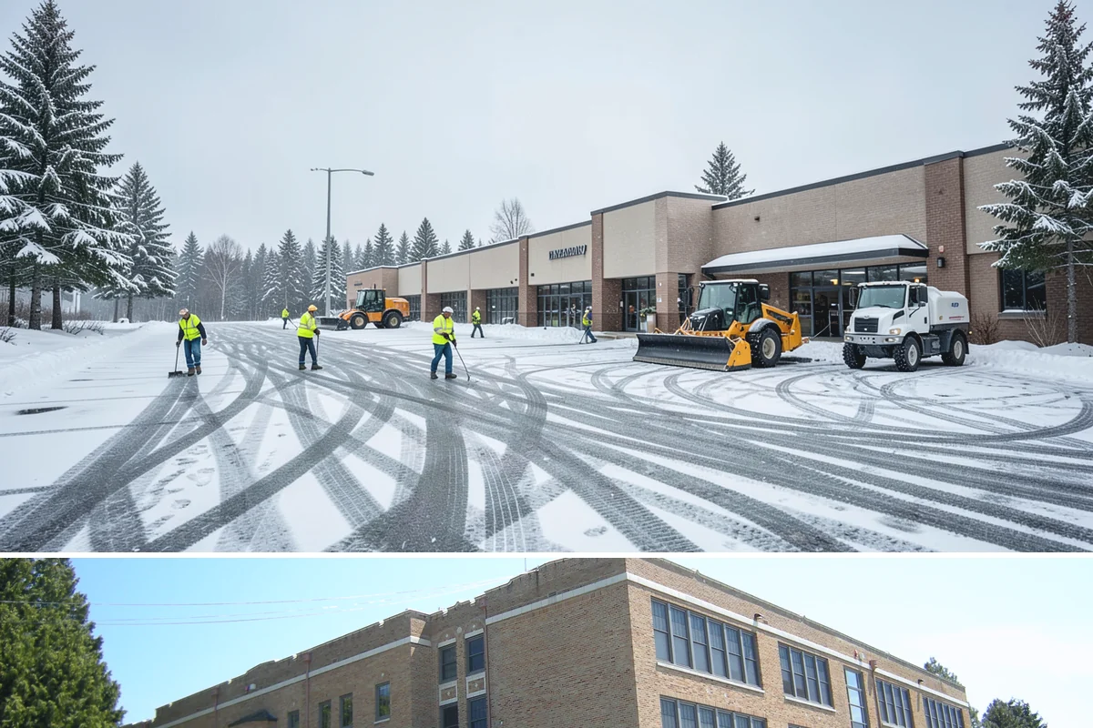 Parking Lot Snow Removal in Maple Valley, King County, WA - Schedule coverage from late fall through early spring when convergence-zone snow can hit the lowlands.