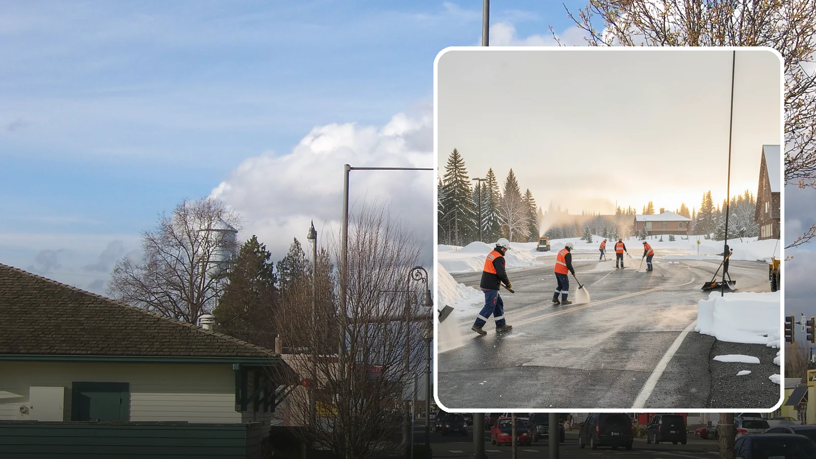 Parking Lot Snow Removal in Marysville, Snohomish County, WA - We handle the full cycle of clearing, treating, and hauling snow from commercial lots across Western Washington.