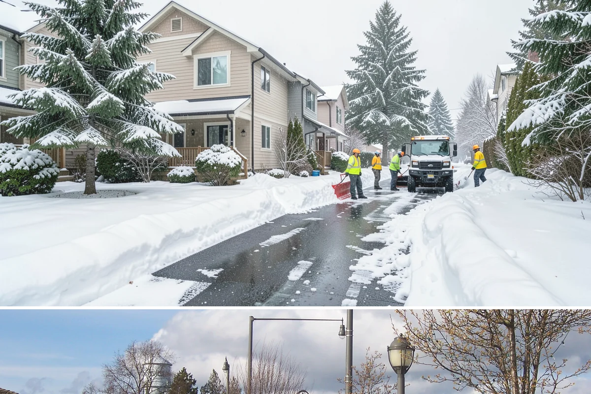 Parking Lot Snow Removal in Marysville, Snohomish County, WA - Schedule coverage from late fall through early spring when convergence-zone snow can hit the lowlands.