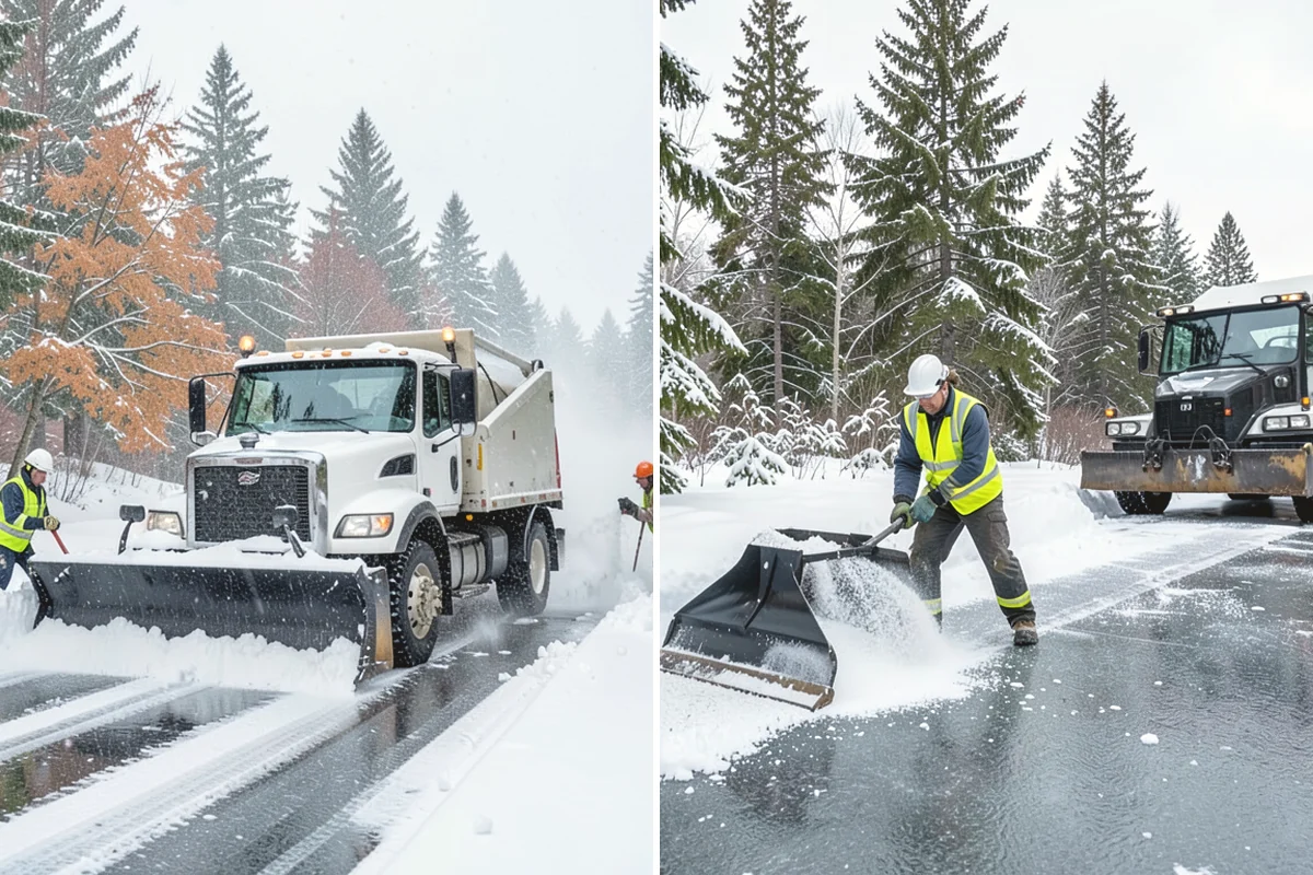 Parking Lot Snow Removal in Mill Creek, Snohomish County, WA - We assess lot layout and problem areas before the season
