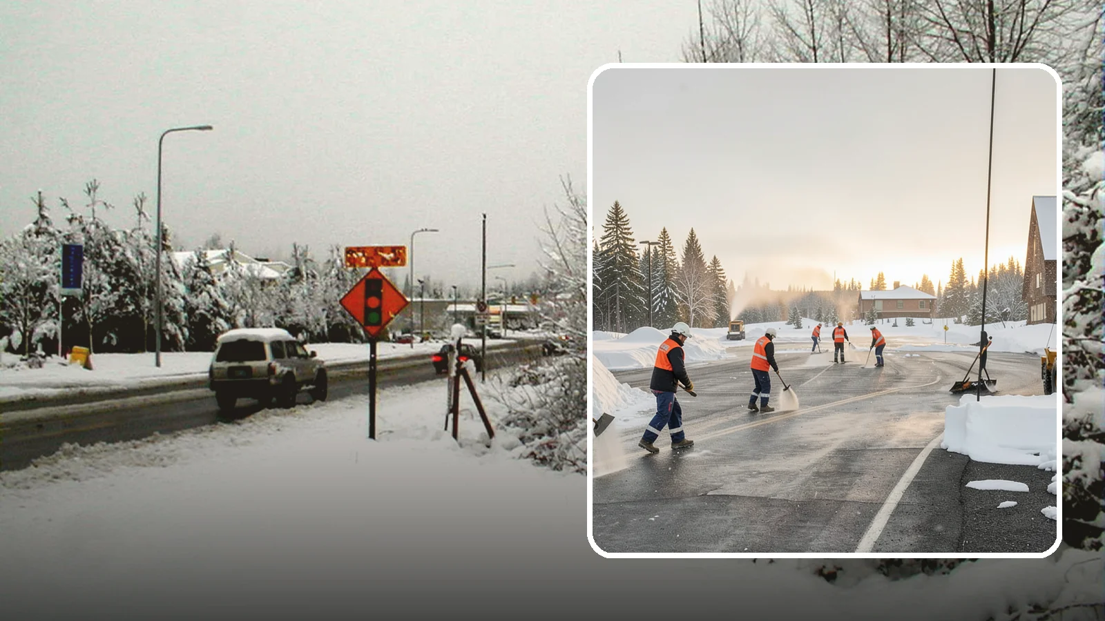 Parking Lot Snow Removal in Newcastle, King County, WA - We handle the full cycle of clearing, treating, and hauling snow from commercial lots across Western Washington.
