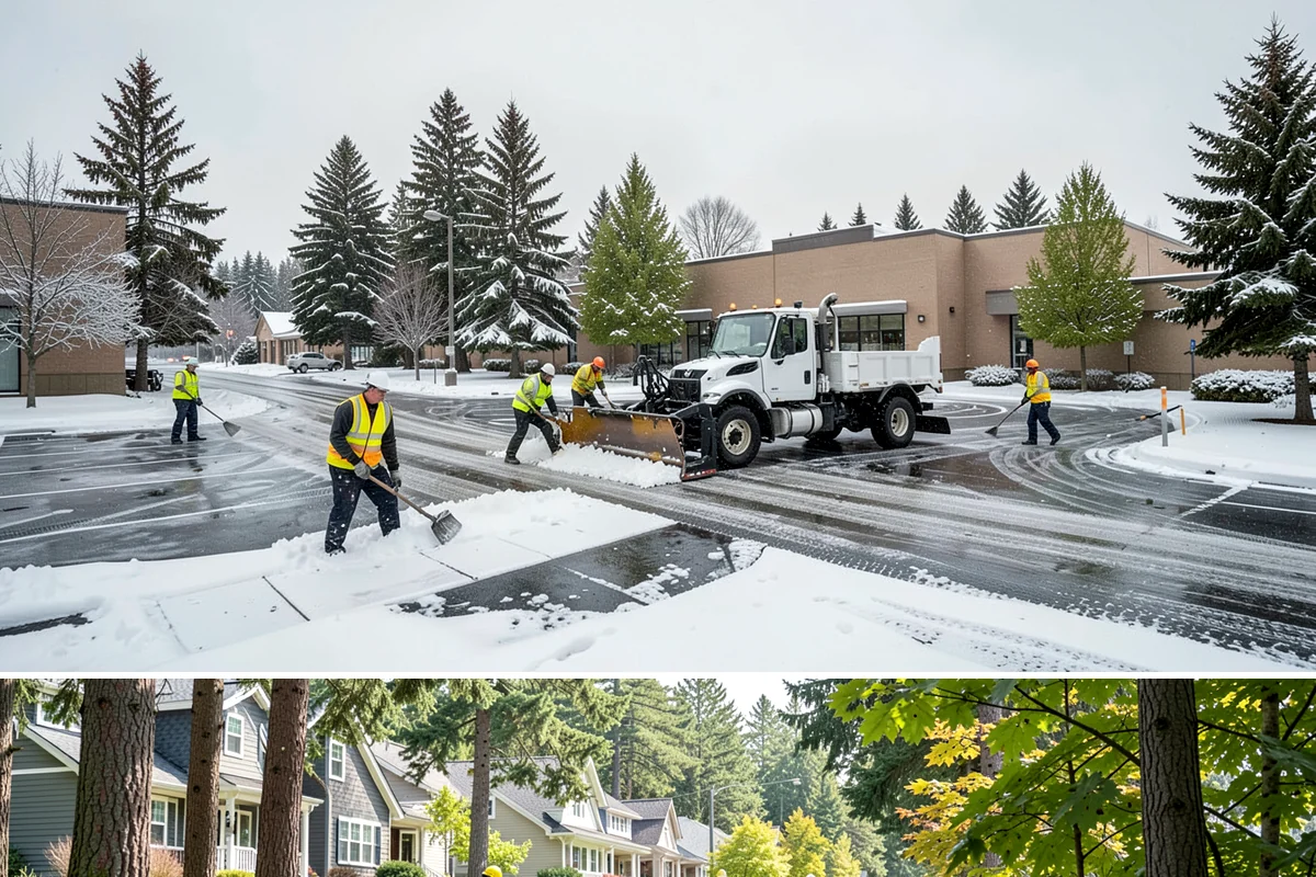 Parking Lot Snow Removal in Normandy Park, King County, WA - Schedule coverage from late fall through early spring when convergence-zone snow can hit the lowlands.