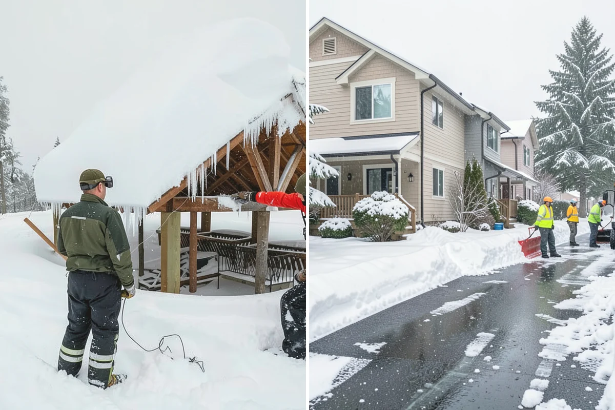 Parking Lot Snow Removal in North Bend, King County, WA - We assess lot layout and problem areas before the season