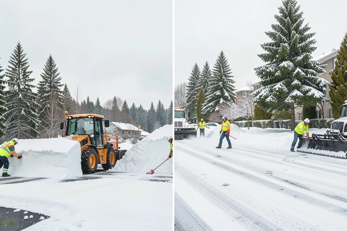 Parking Lot Snow Removal in Oak Harbor, Island County, WA - We assess lot layout and problem areas before the season