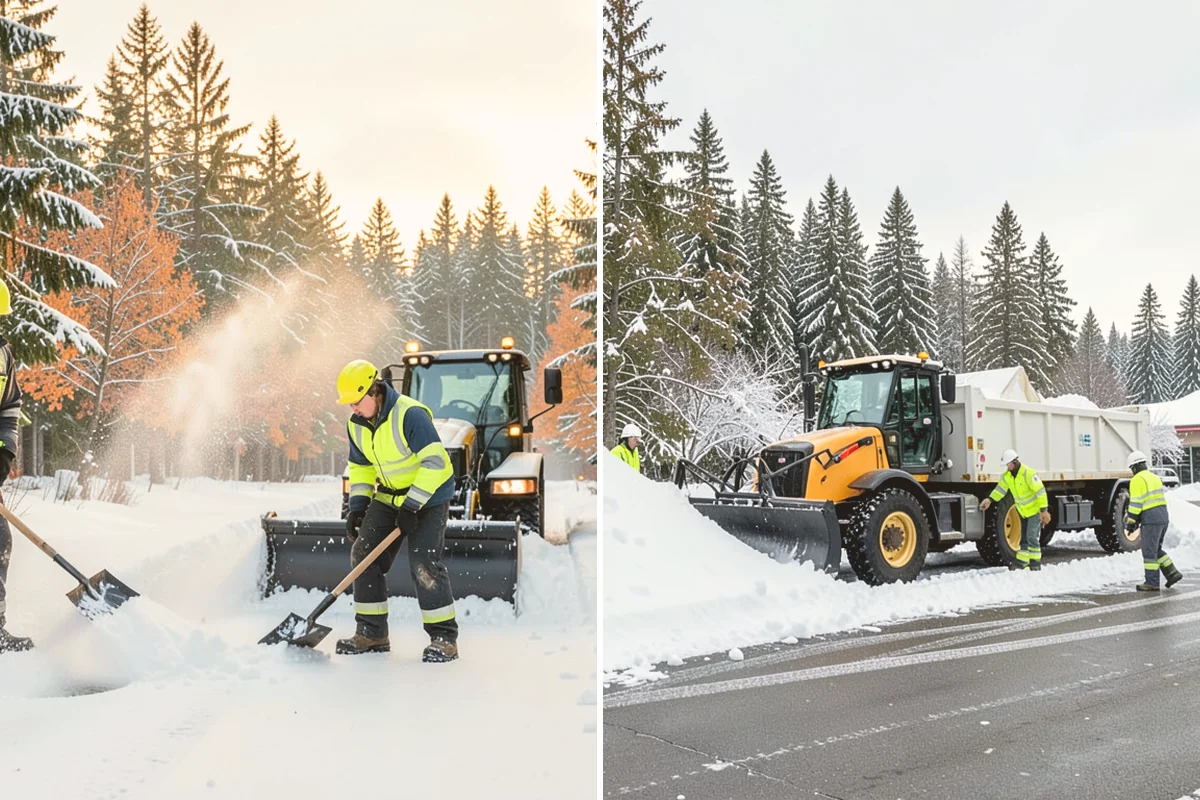 Parking Lot Snow Removal in Orting, Pierce County, WA - We assess lot layout and problem areas before the season