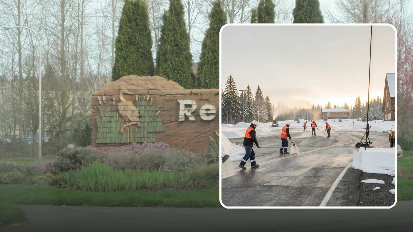 Parking Lot Snow Removal in Renton, King County, WA - We handle the full cycle of clearing, treating, and hauling snow from commercial lots across Western Washington.