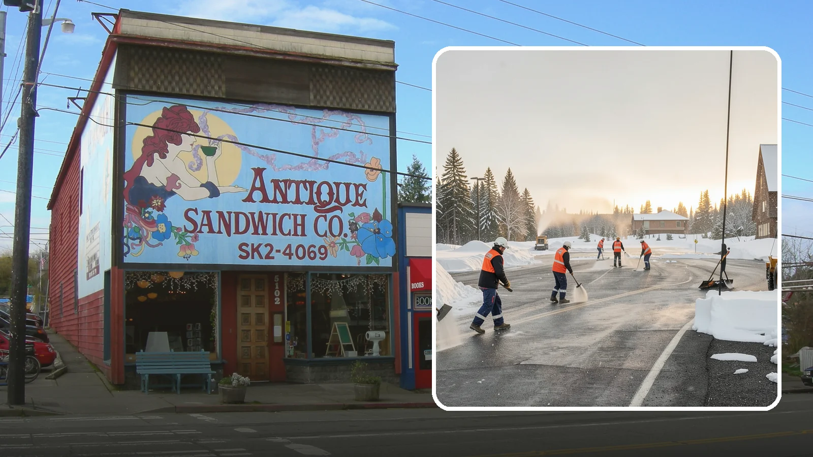 Parking Lot Snow Removal in Ruston, Pierce County, WA - We handle the full cycle of clearing, treating, and hauling snow from commercial lots across Western Washington.