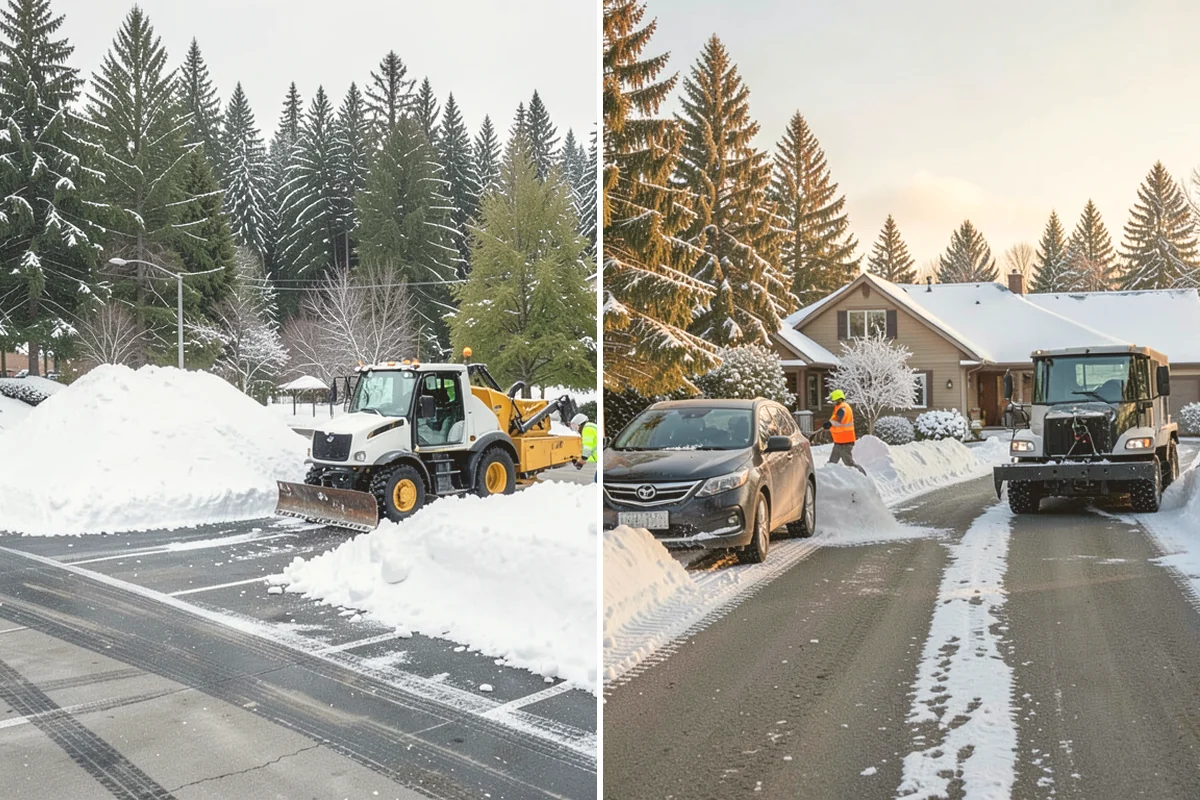 Parking Lot Snow Removal in Sammamish, King County, WA - We assess lot layout and problem areas before the season