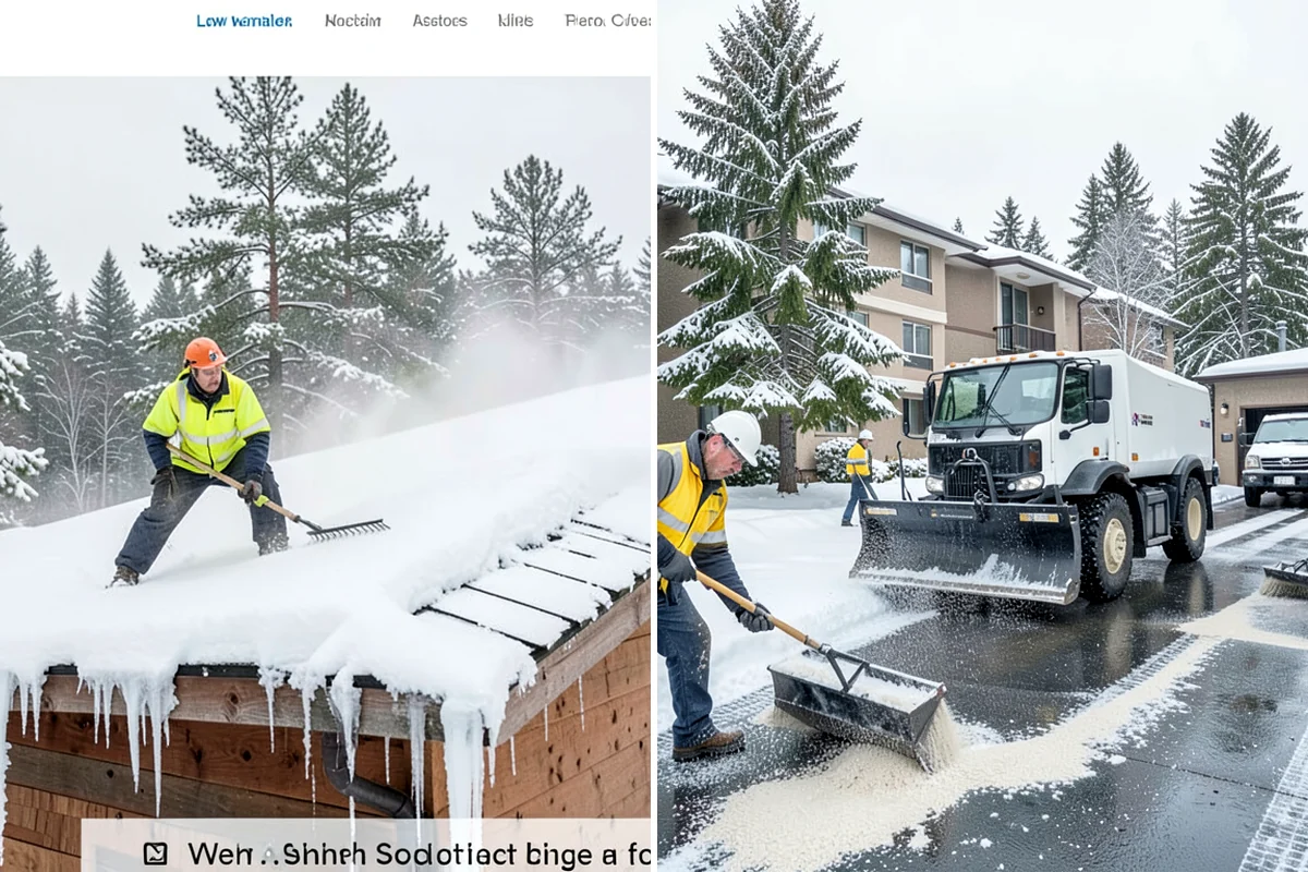Parking Lot Snow Removal in Seattle, King County, WA - We assess lot layout and problem areas before the season