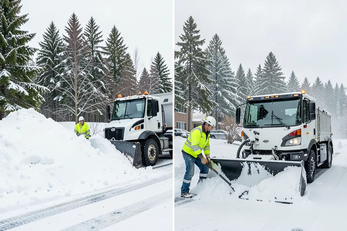 Parking Lot Snow Removal in Shoreline, King County, WA - We assess lot layout and problem areas before the season
