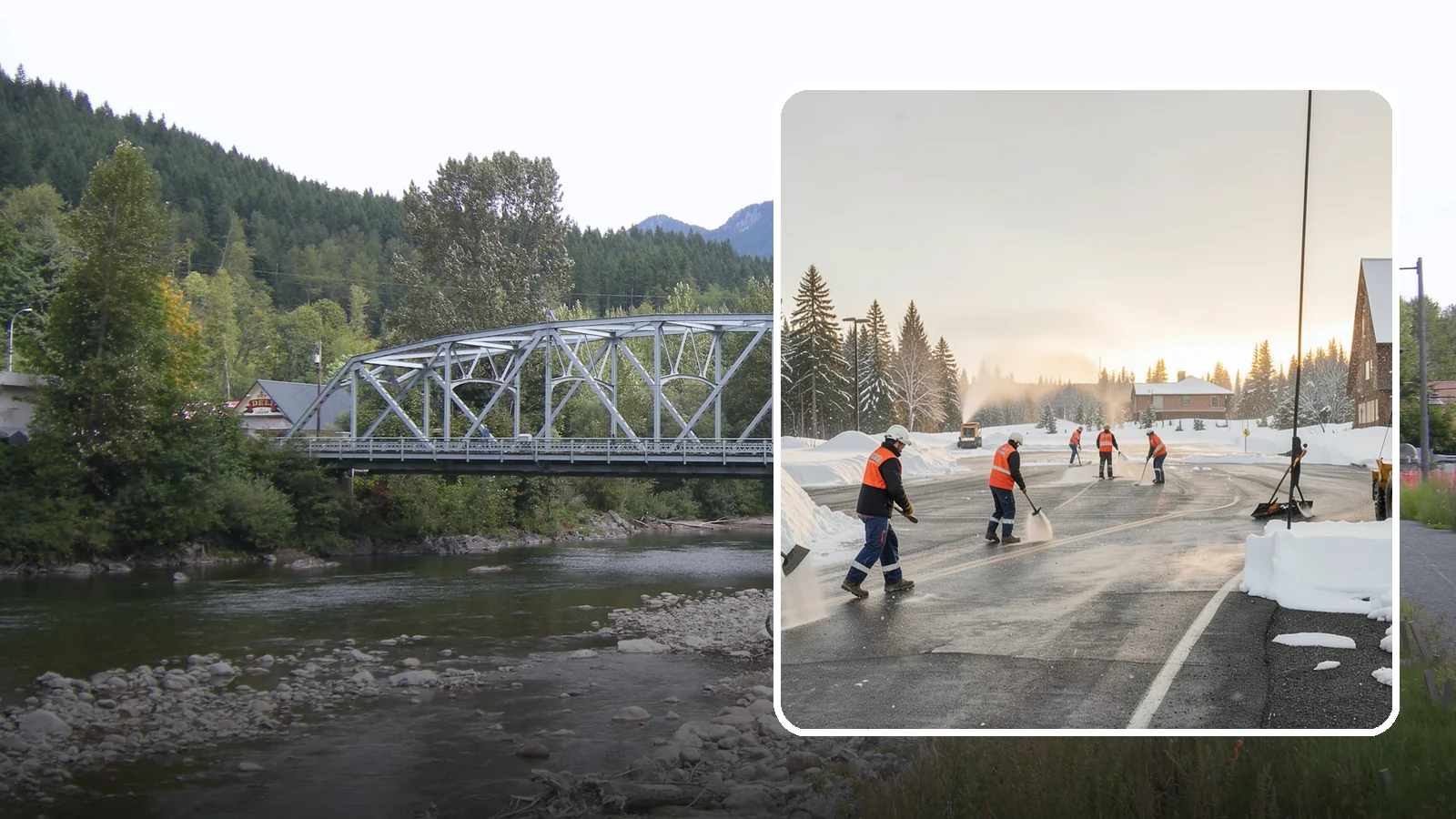 Parking Lot Snow Removal in Skykomish, King County, WA - We handle the full cycle of clearing, treating, and hauling snow from commercial lots across Western Washington.