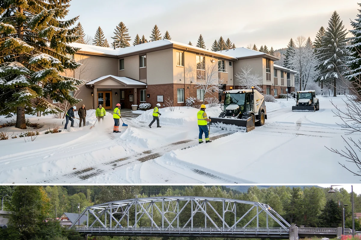 Parking Lot Snow Removal in Skykomish, King County, WA - Schedule coverage from late fall through early spring when convergence-zone snow can hit the lowlands.