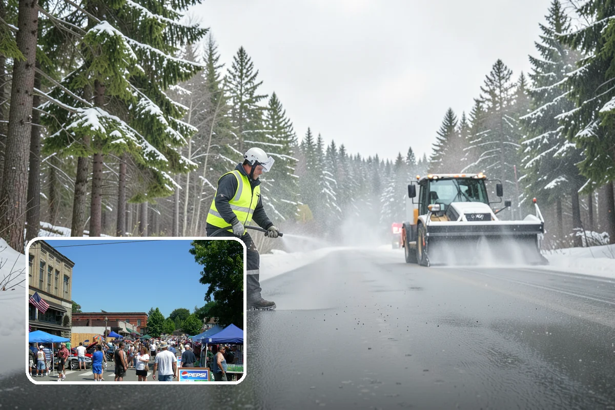 Parking Lot Snow Removal in Snohomish, Snohomish County, WA - Complete surface coverage including tight corners