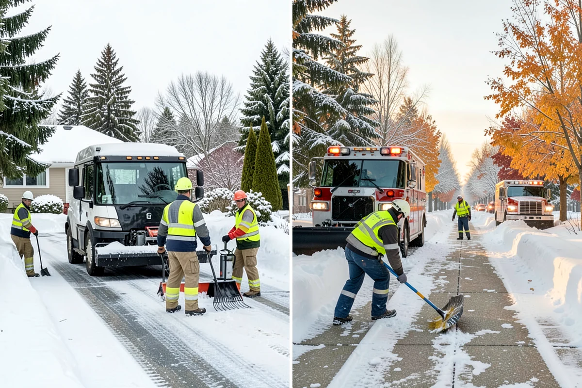 Parking Lot Snow Removal in Snoqualmie, King County, WA - We assess lot layout and problem areas before the season