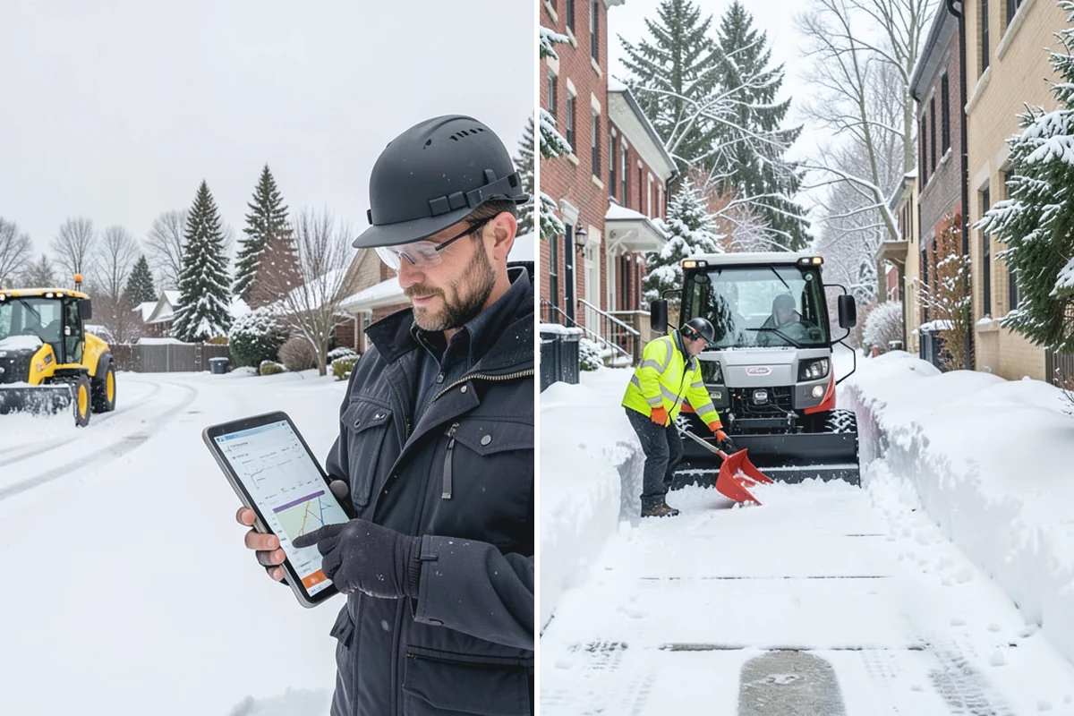 Parking Lot Snow Removal in South Prairie, Pierce County, WA - We assess lot layout and problem areas before the season