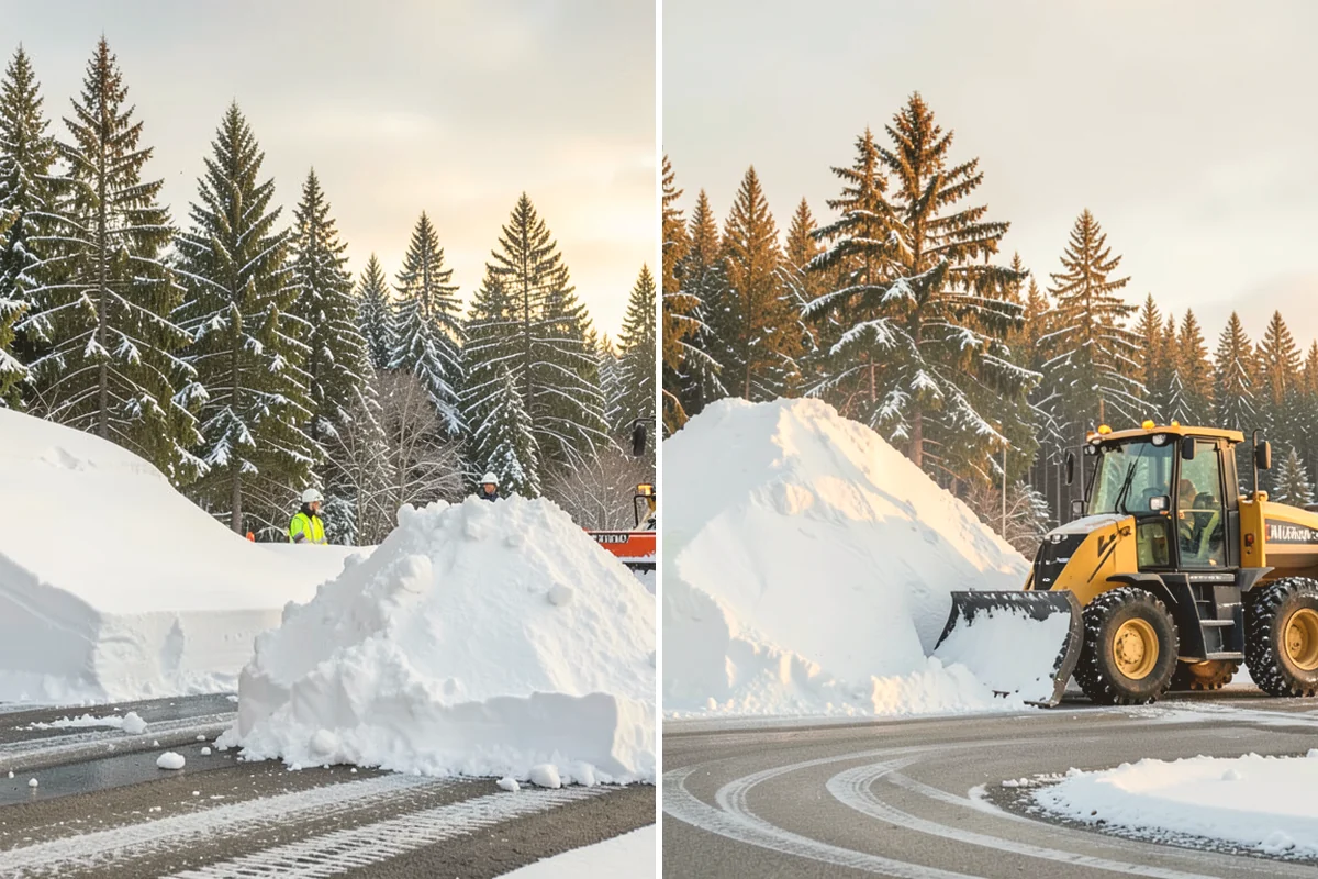 Parking Lot Snow Removal in Stanwood, Snohomish County, WA - We assess lot layout and problem areas before the season