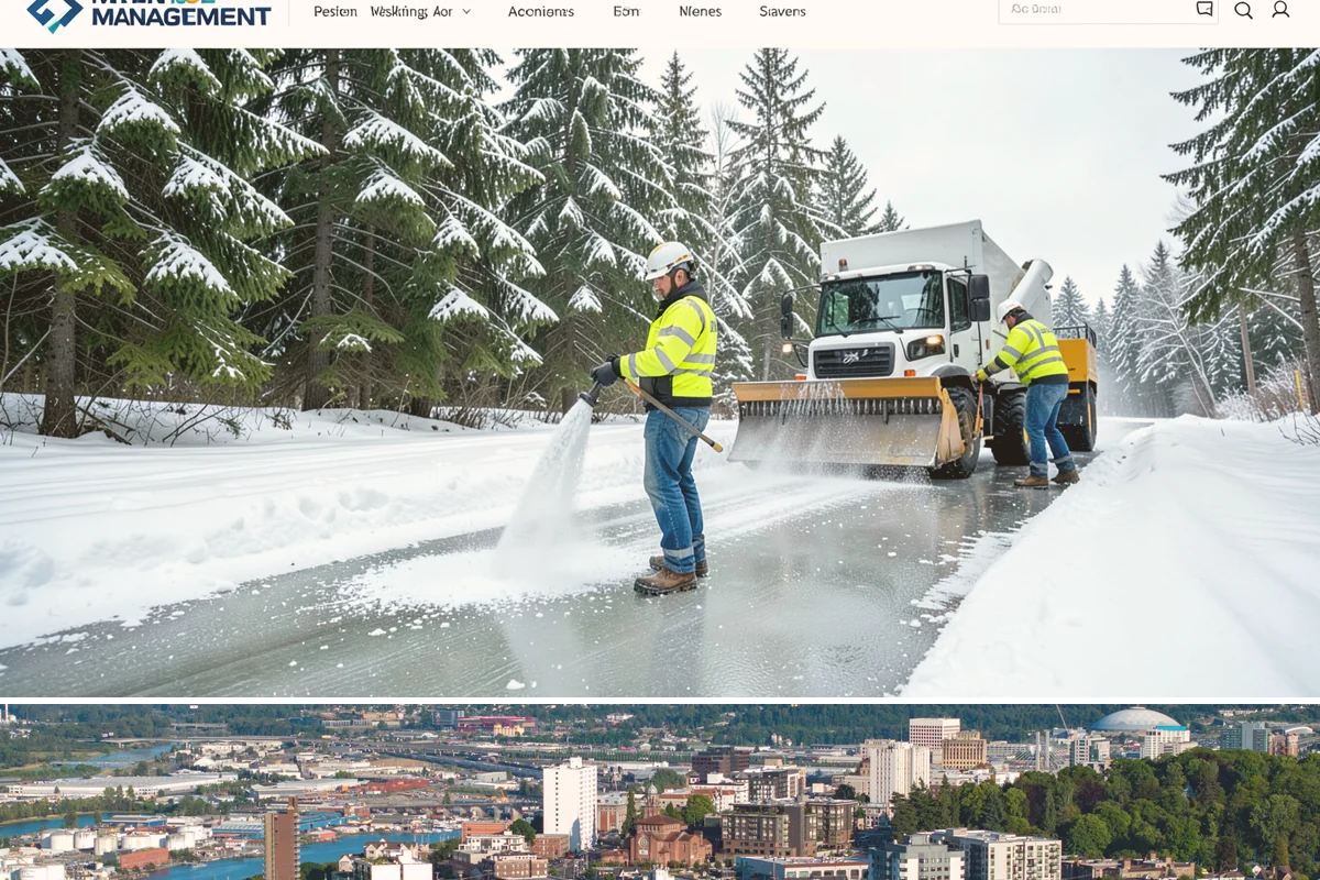 Parking Lot Snow Removal in Tacoma, Pierce County, WA - Schedule coverage from late fall through early spring when convergence-zone snow can hit the lowlands.