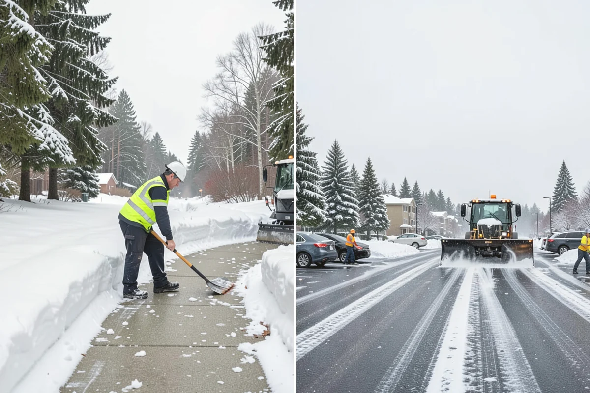 Parking Lot Snow Removal in Tukwila, King County, WA - We assess lot layout and problem areas before the season