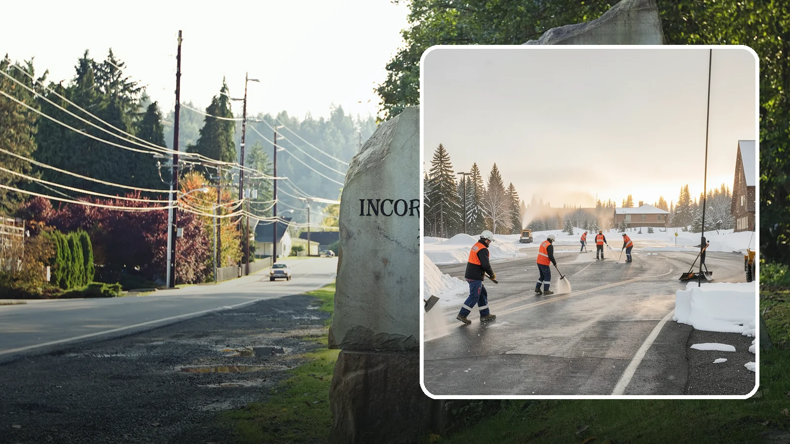 Parking Lot Snow Removal in Wilkeson, Pierce County, WA - We handle the full cycle of clearing, treating, and hauling snow from commercial lots across Western Washington.