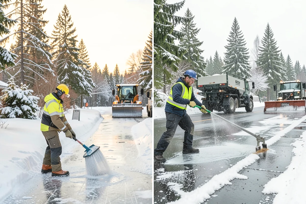 Parking Lot Snow Removal in Yarrow Point, King County, WA - We assess lot layout and problem areas before the season
