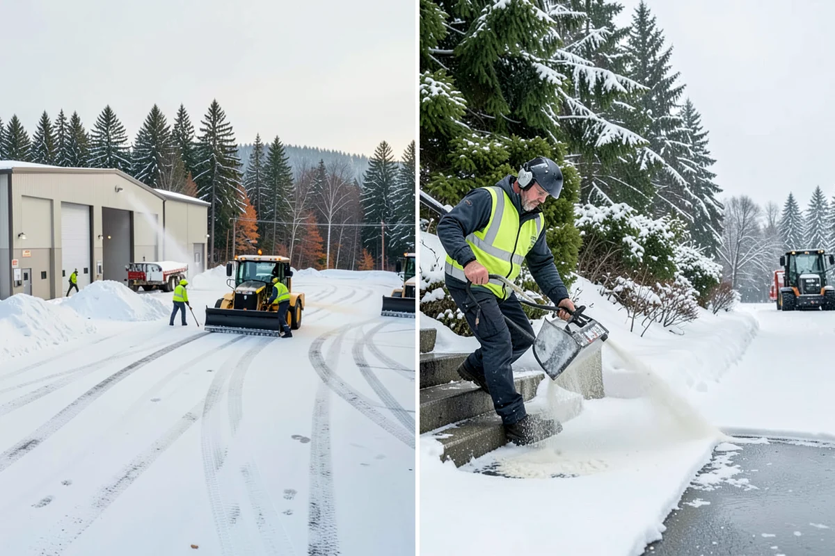 Parking Stall Clearing in Arlington, Snohomish County, WA - We identify stalls left blocked after plowing