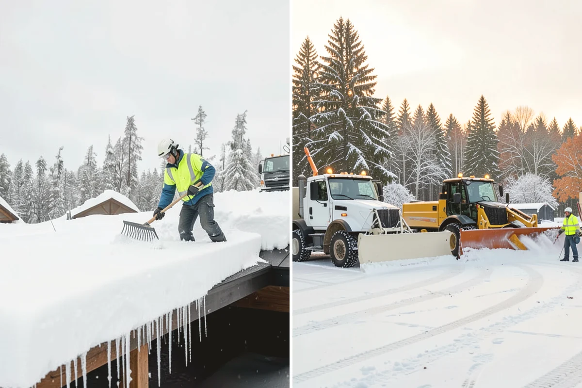 Parking Stall Clearing in Black Diamond, King County, WA - We identify stalls left blocked after plowing