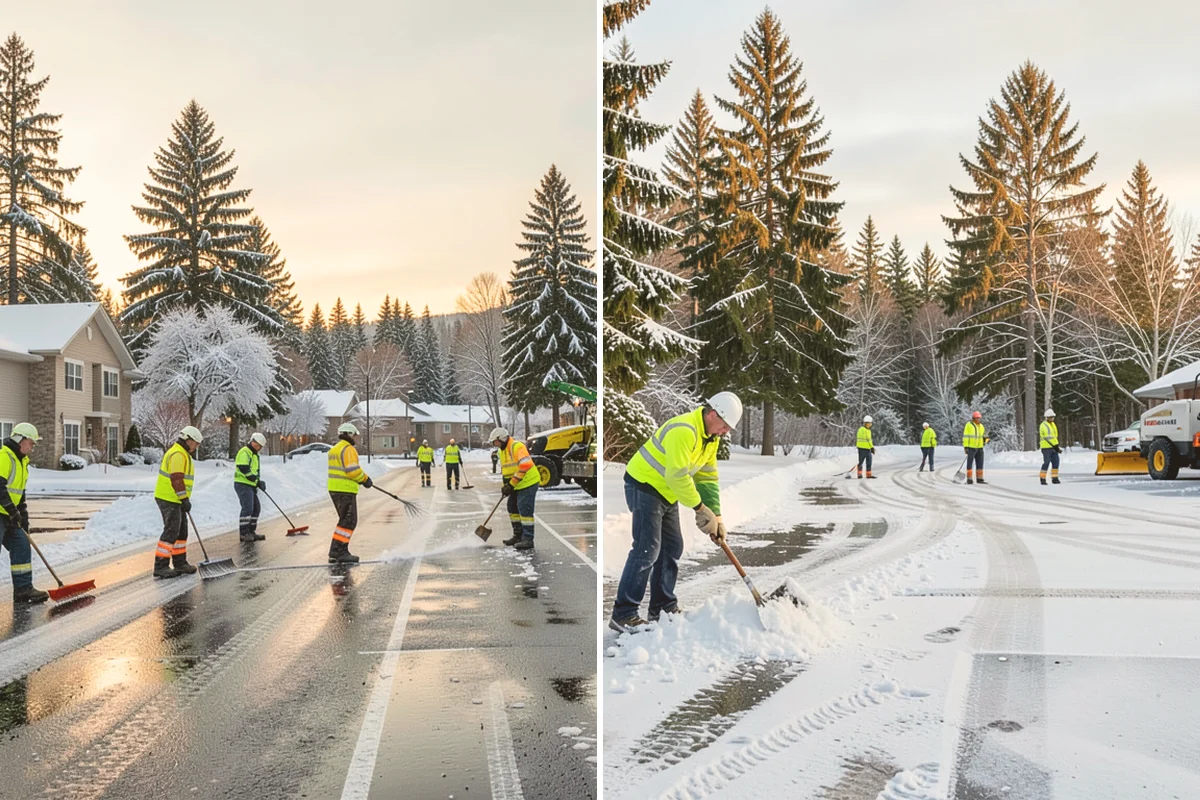 Parking Stall Clearing in Brier, Snohomish County, WA - We identify stalls left blocked after plowing